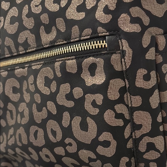 Kate Spade Leopard Print Backpack - Black and Gold - Picture 12 of 12